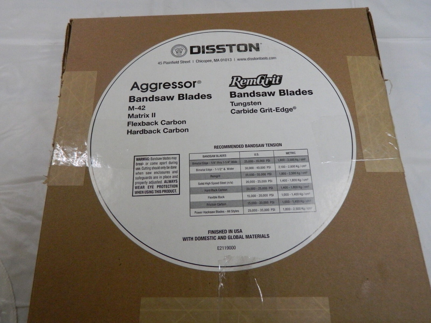 DISSTON Welded Bandsaw Blade: 7' 9 Long, 0.032 Thick, 14 TPI E1923