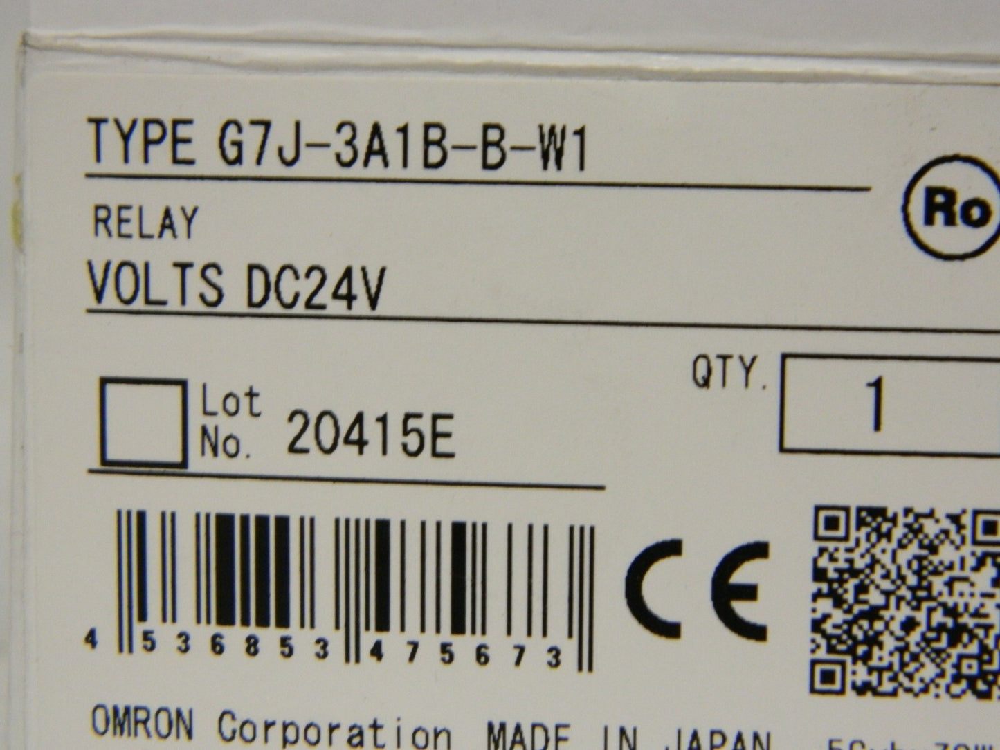Omron Standard Electromechanical Screw General Purpose Relay  G7J3A1BBW1DC24