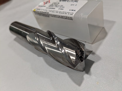 CLEVELAND Square End Mill: 7/8" Dia 4 Fl HSS C33174