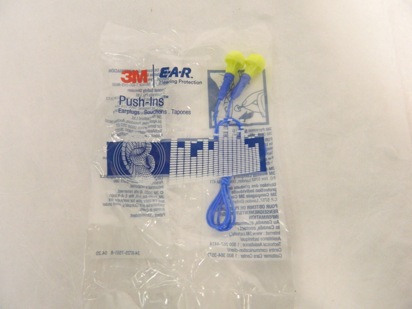 3M  Reusable Corded 28 dB Earplugs Box of 60 Pairs 7000052745