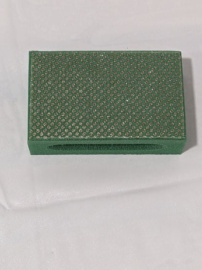 3M Diamond Hand Sanding Pad: 2-1/4" Wide, 3-3/4" OAL, Medium Grade 7000045664