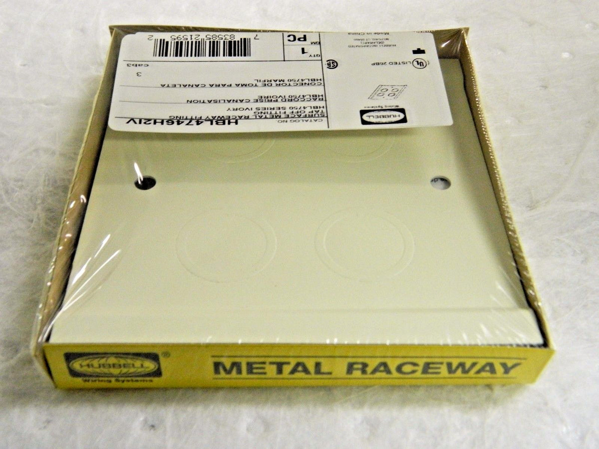 Hubbell Wiring Device-Kellems Rectangular Raceway Fittings Qty. 10 HBL4746H2IV