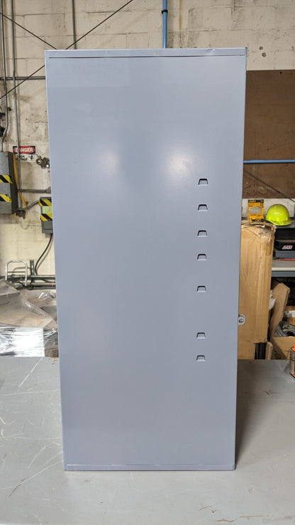 DURHAM Steel Utility Cabinet 20 x 32-3/4 125 lb Load 2 Shelf 056-95 Damaged