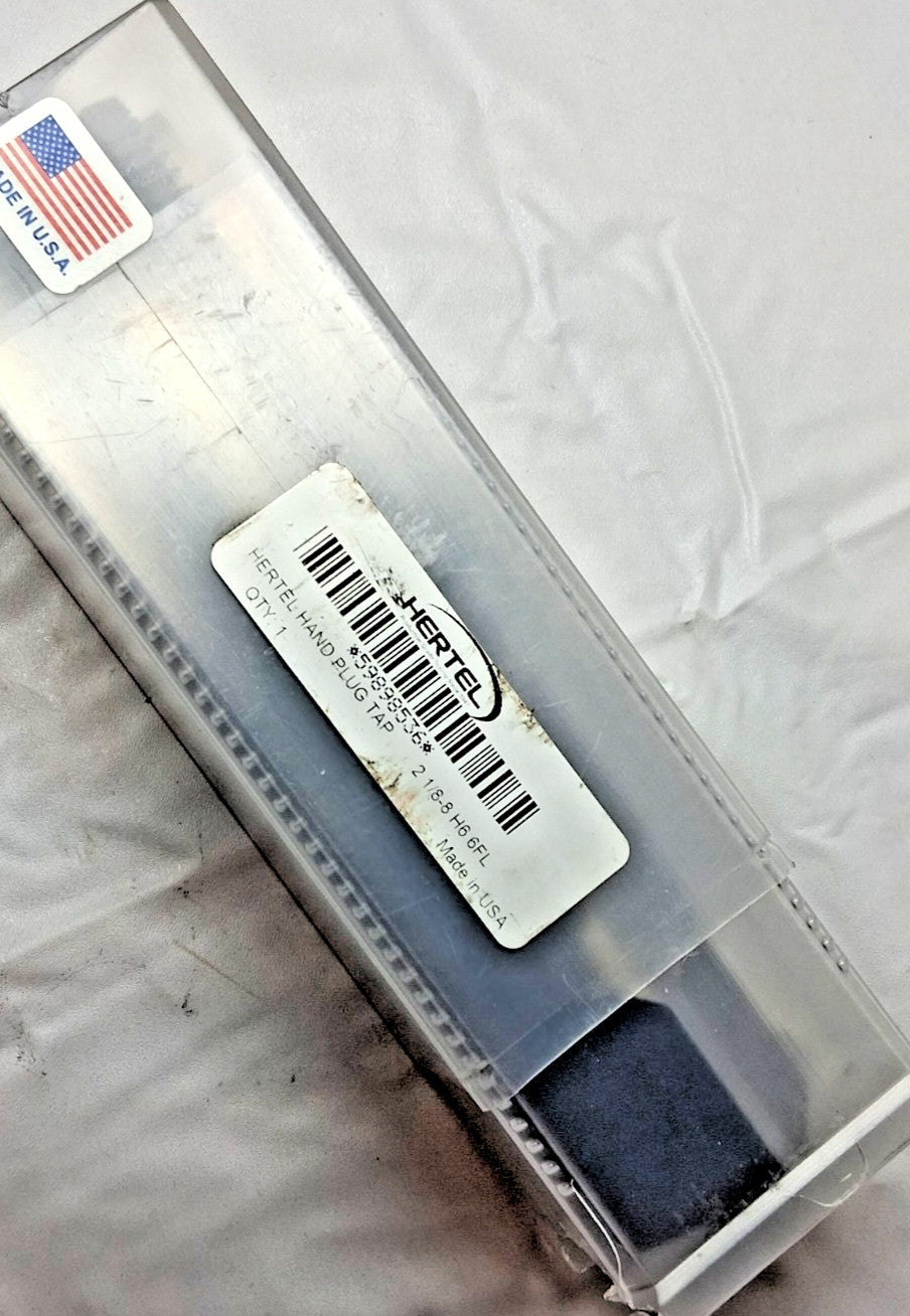 Hertel Straight Flute Tap HSS 2-1/8-8 UNS 6FL Plug Chamfer 59898536