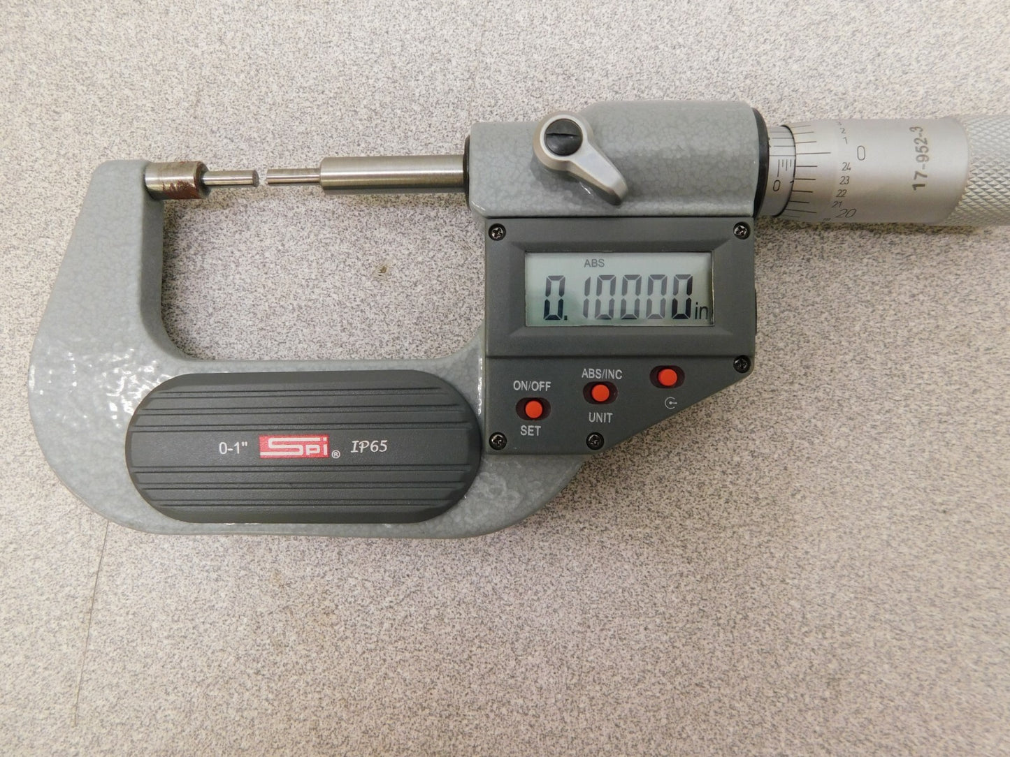 SPI Electronic Spline Micrometer 0-1 Range 0.00005 Grad 17-952-3 PARTS/REPAIR