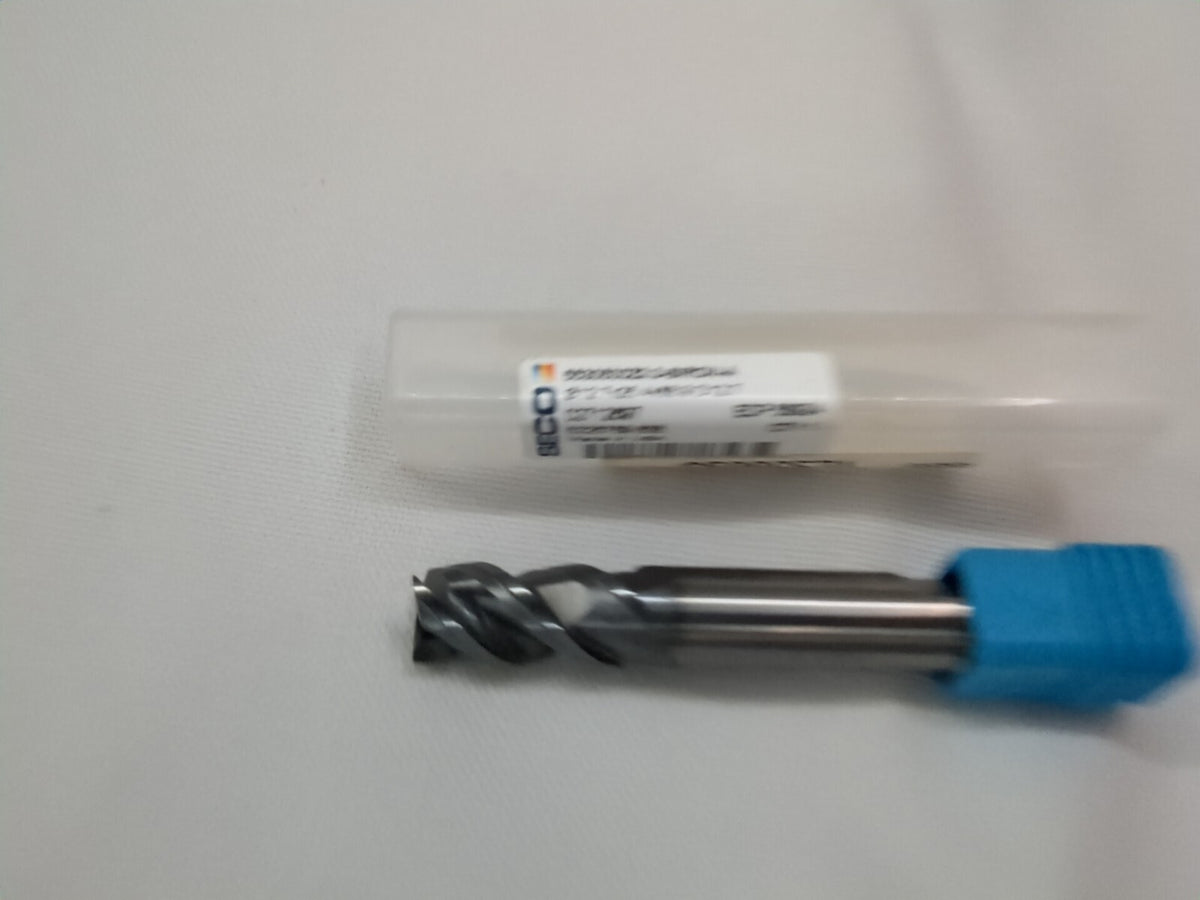 SECO Corner Chamfer End Mill: 1/2" Dia, 1" LOC, 3 Fl 02712697