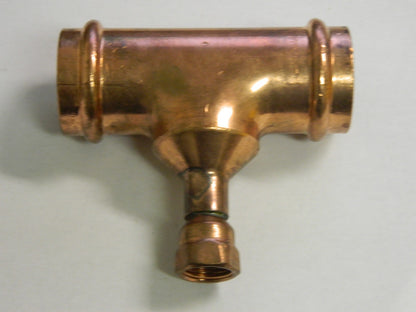 NIBCO 1-1/2 x 1-1/2 x 1/2" Cast Copper Pipe Tee  B14725PC
