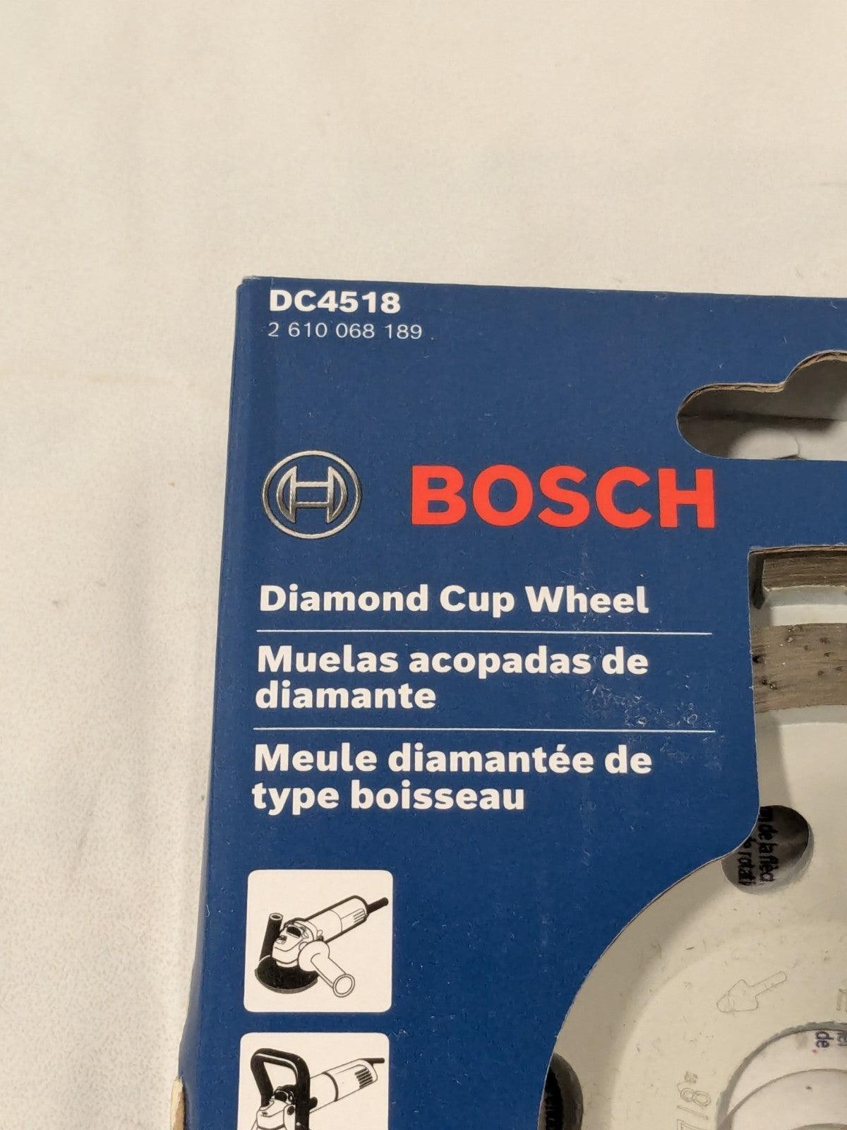 BOSCH 4-1/2" Double Row Segmented Diamond Cup Wheel for Concrete DC4518