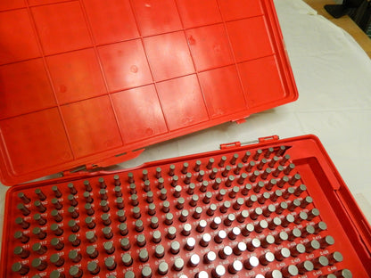 Class ZZ Plug Gage Set: 0.251 to 0.5" Range, 250 Pc 616-81216 DAMAGED CASE