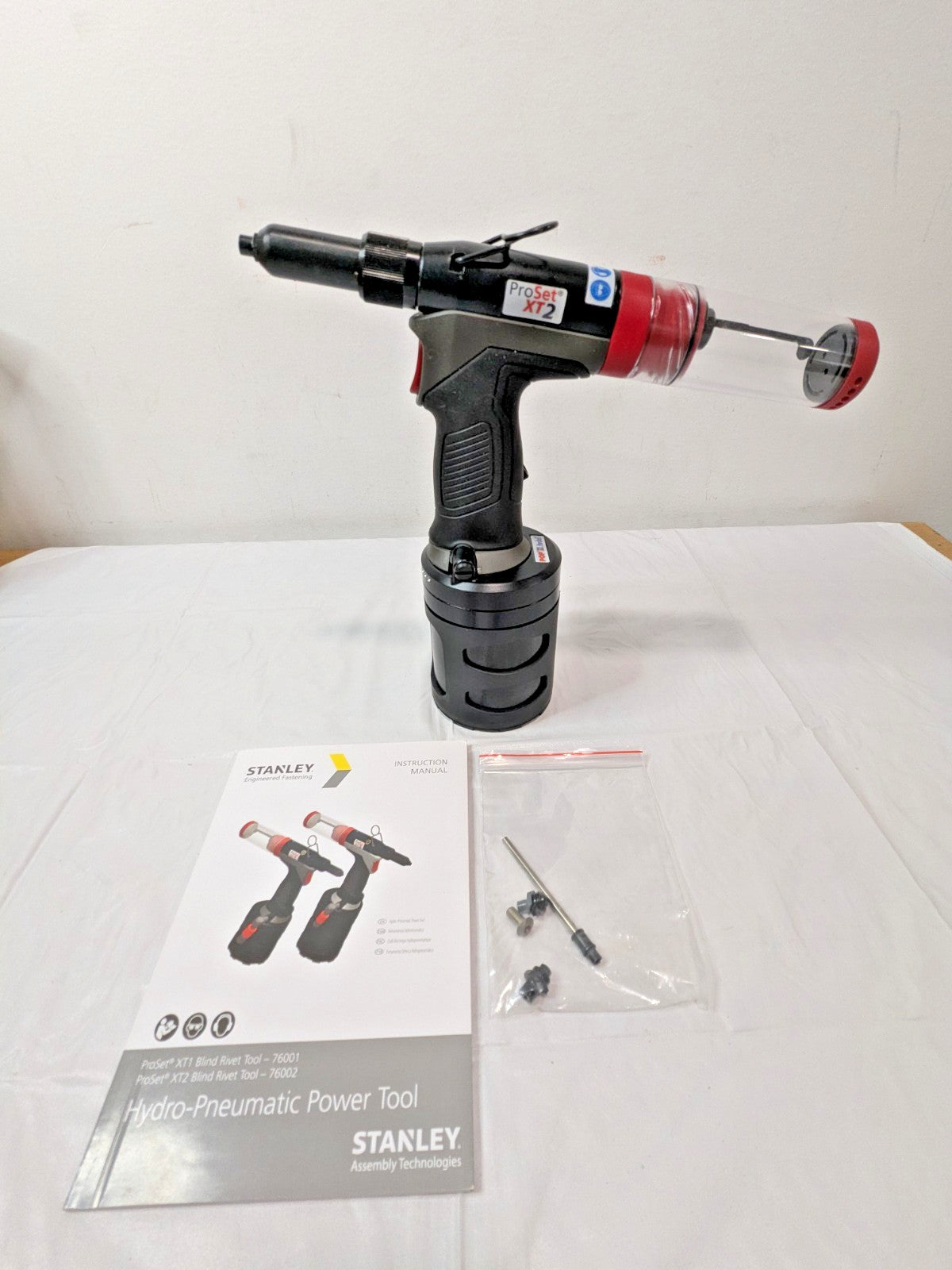 Stanley POP Avdel ProSet XT2 Air Hydraulic Blind Rivet Tool 07900-09402