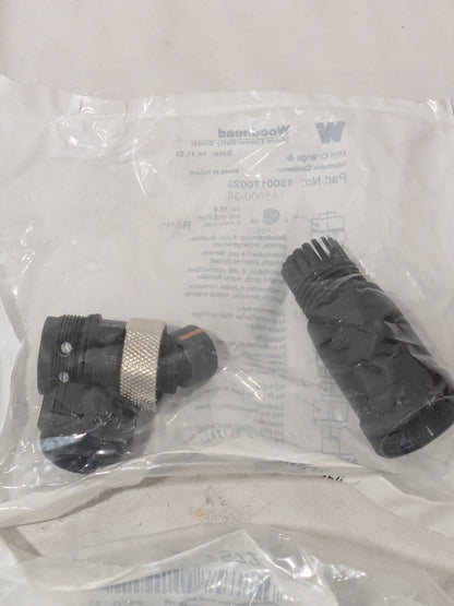 Woodhead Mini Change Standard Circular Connectors; 5 Contacts Qty 2 1300170023