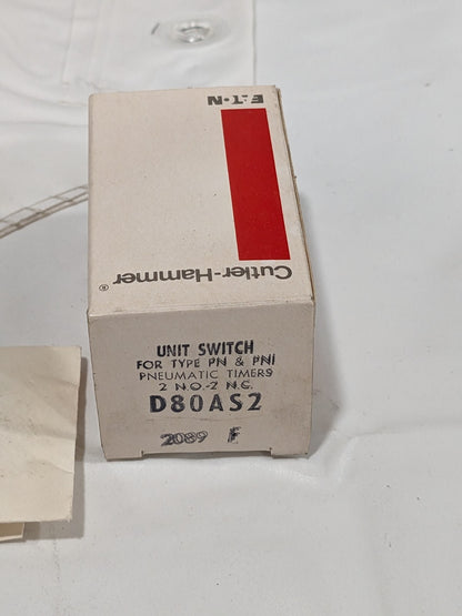 Cutler Hammer Unit Switch For PN & PNI Pneumatic Timers V3-RW D80AS2