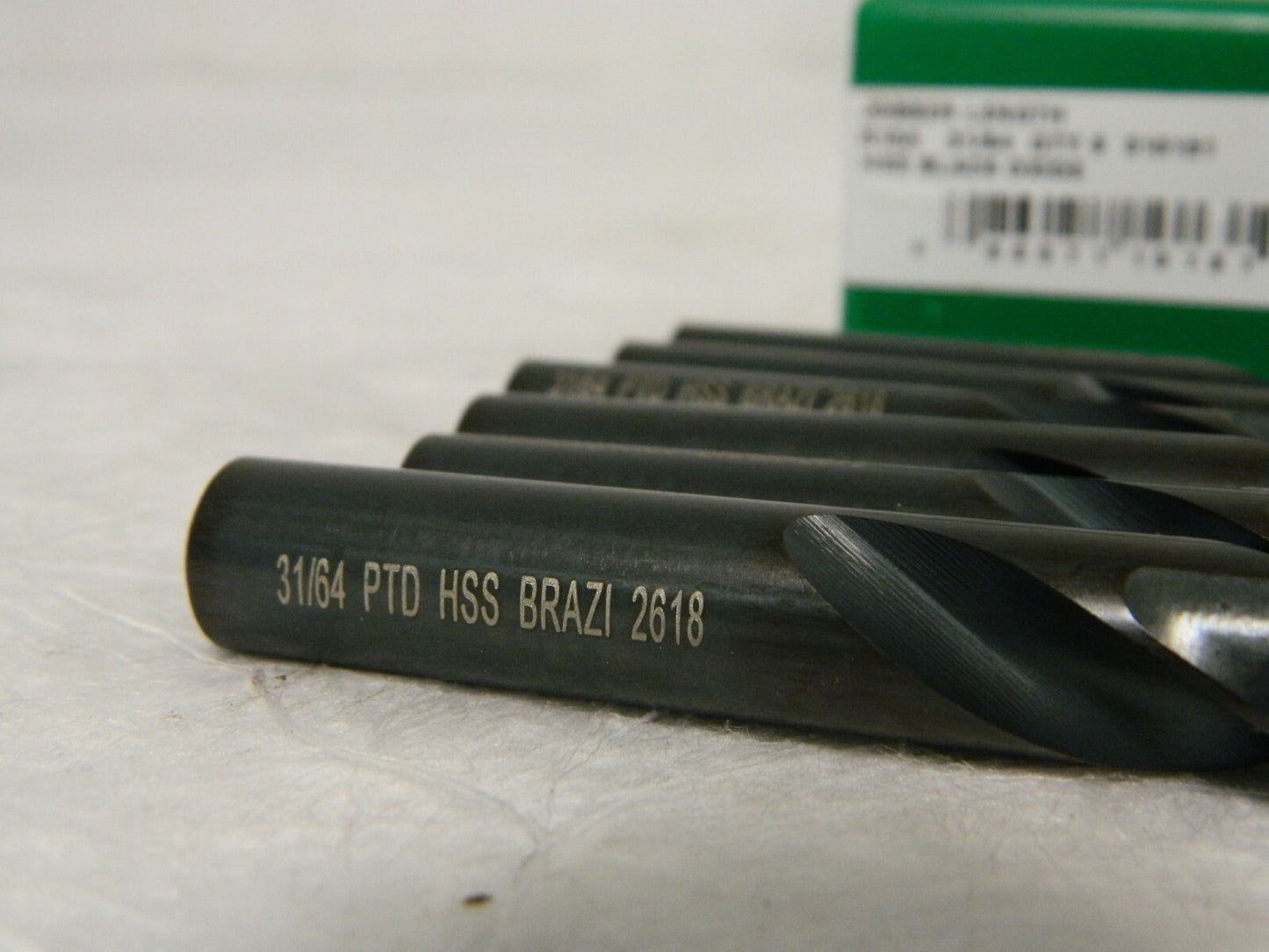 Precision Twist Drill High Speed Steel Jobber Drill 31/64" 118° Qty 6 01013