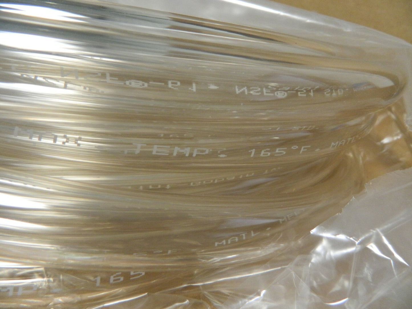 Tygon Plastic Tube 5/8" ID 7/8" OD 1/8" Wall Thickness Approx. 48