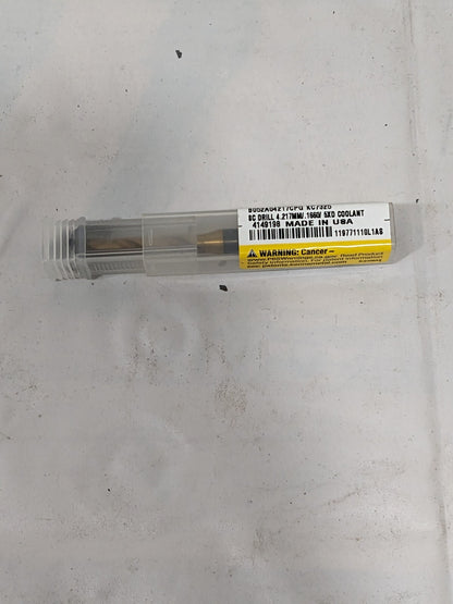 KENNAMETAL Jobber Length Drill Bit: #19, 140 °, Solid Carbide 4149198
