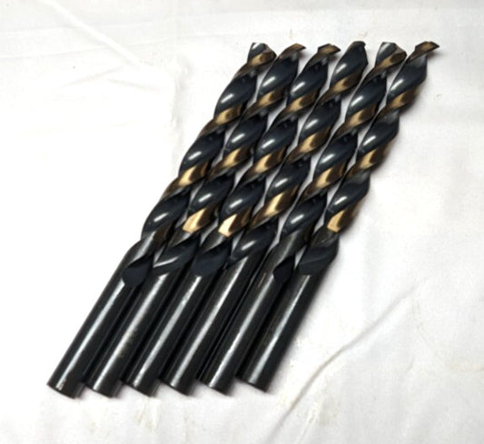 TRIUMPH 25/64" HSS Drill Bits 135deg SP Black & Bronze Oxide T1HD  *6 PACK*