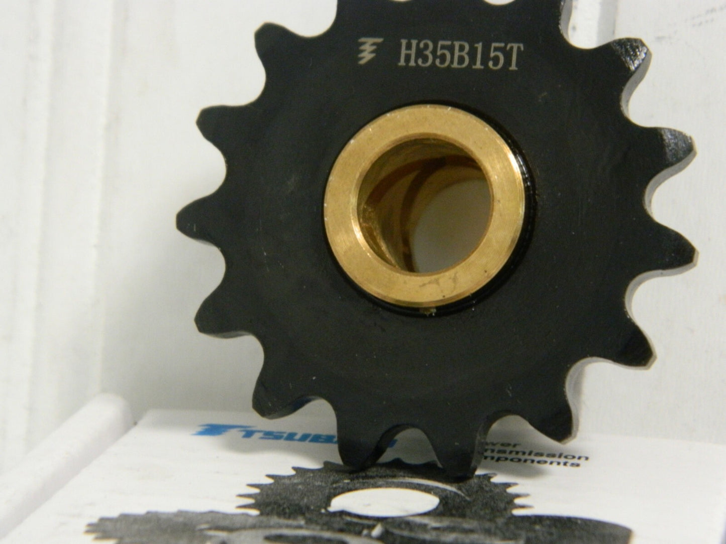 Tsubaki Min Plain Bore Sprocket 15 Teeth 3/8" Chain Pitch Chain Size 35 H35