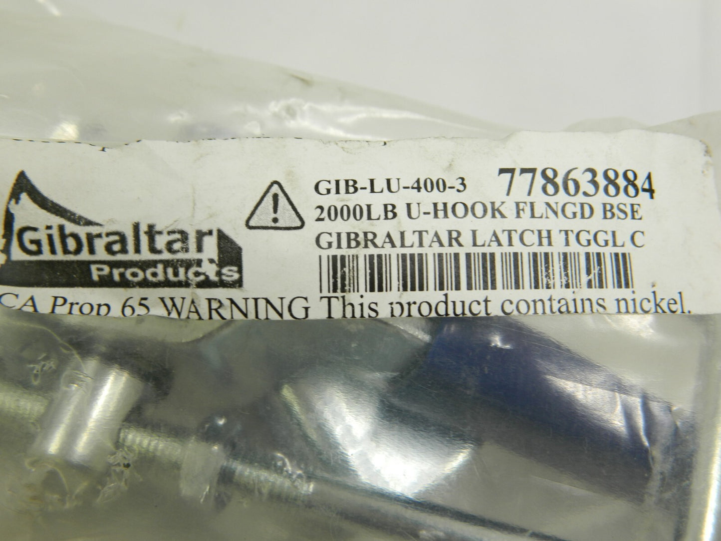 Gibraltar Heavy Duty 2000 Lb Capacity Pull U Hook Flange Base Clamp GIB-LU-400-3