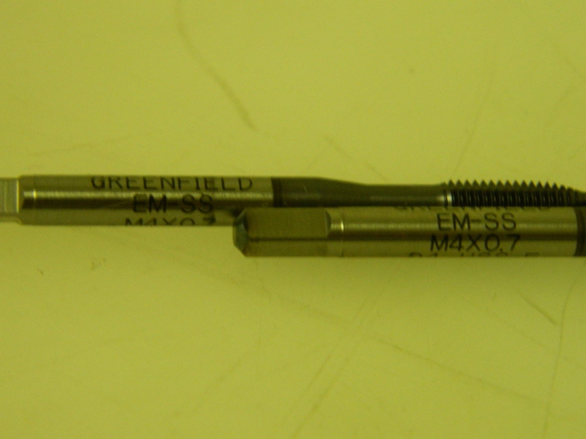Widia Spiral Point Taps 2 Pack M4x0.70 Metric Coarse 3FL D4 TiCN Finish 4131516