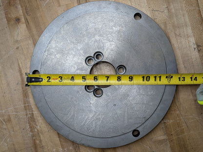 Gibraltar Adapter Back Plate for 12" Diameter Lathe Chucks A1-6 Mount