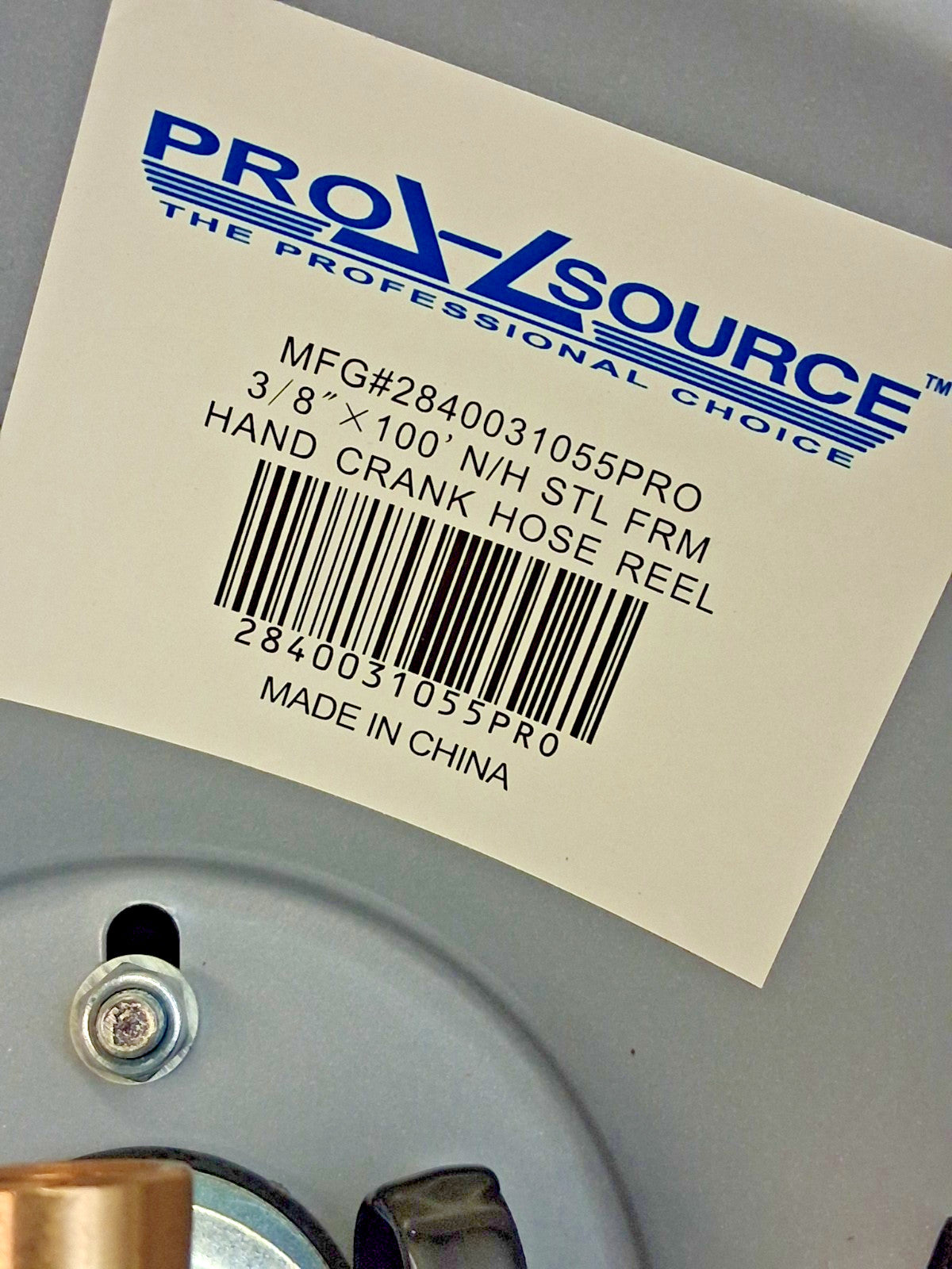 Pro-Source Hose Reel Without Hose 3/8" ID Hose 100ft 2840031055PRO