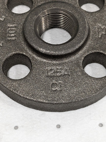 Iron Threaded Pipe Flange 3/4" Pipe, 3-7/8" OD, 5/8" Hub Length Q