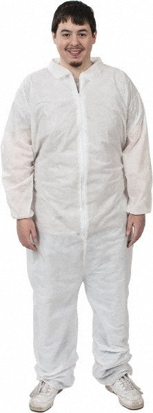 PRO-SAFE Disposable Coveralls: Size Large, 1.6000 oz, SMS Box of 25 71897417