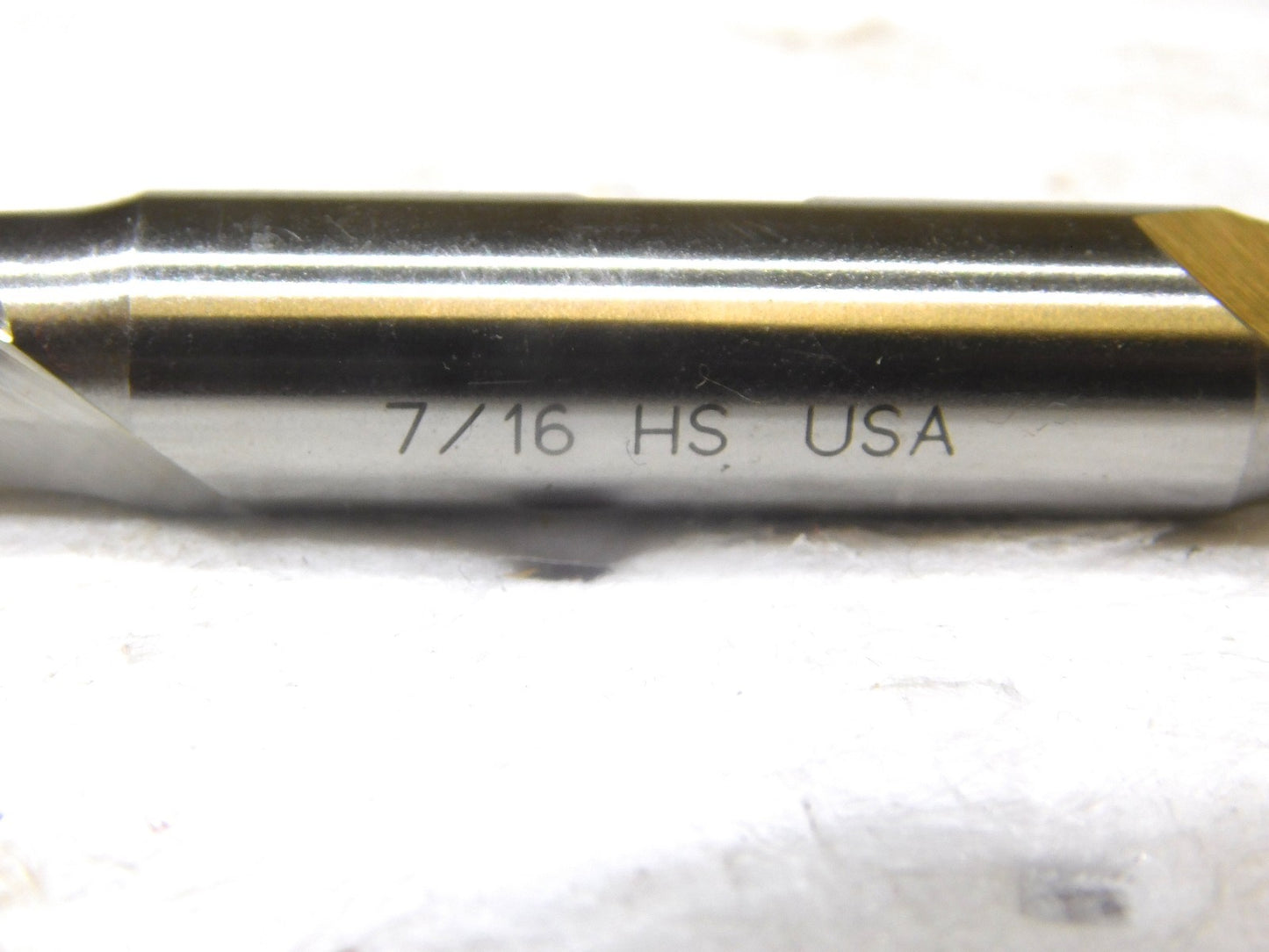 Cleveland HSS DE EndMill 7/16 Dia 13/16 LOC RH 2Fl 4-1/8 OAL QTY 2  C41978