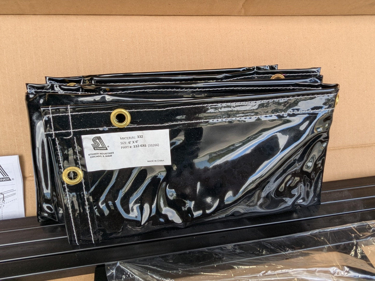 Steiner Portable Welding Screen Kit w/ Frame 6 Ft. x 6 Ft. Transparent Vinyl