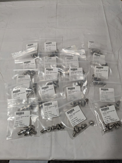 Button Socket Cap Screw: 3/8-16, 1/2" Length Under Head Qty. 100 95633