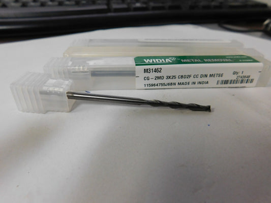 Widia  2 Fl Carbide Square End Mill QTY 4 M31462