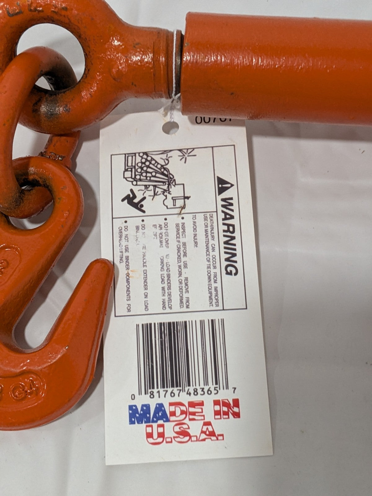 CM 5,400 Lbs. Load Limit Ratchet Loadbinder, 5/16 Inch Max Chain Size 48365