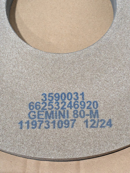 Norton Centerless & Cylindrical Grinding Whee: 14" Dia 1" W 5" Hole 66253246920