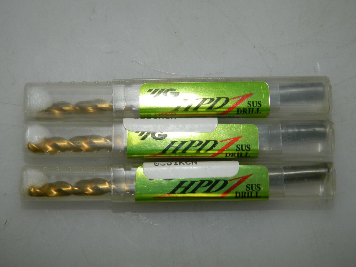 YG-1 Jobber Length Drill  HSS-EX HPD-SUS TiN Coated QTY 3 0581KCN