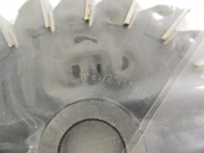 Interstate Side Milling Cutter 6" Diam x 1/2" Width of Cut HSS #03016326