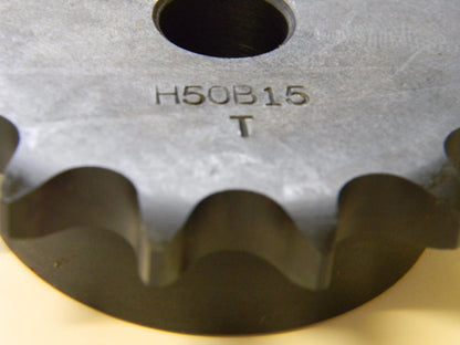 Tsubaki Plain Bore Sprocket 5/8" 15 Tooth Chain Size 50  H50B15