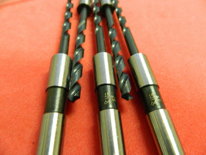 Morse Cutting Tools Qty.5 Taper Shank Drill Bit 15/64" Dia. x  6-1/8"