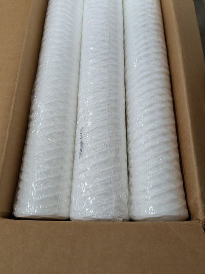 Parker Plumbing Cartridge Filter: 2-1/2" OD, 30" Long, 1 micron T39R30