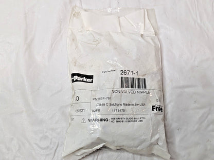 Parker Steel Hydraulic Quick Couplings 1/4" Body Dia X 3/8"-18NPTF QTY 10 PN253F