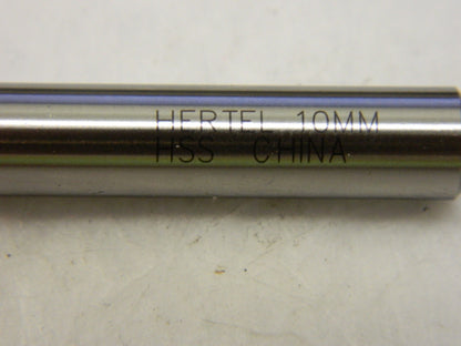 HERTEL Chucking Reamer0.3937Dia 7 OAL Straight Shank HSS 2297000