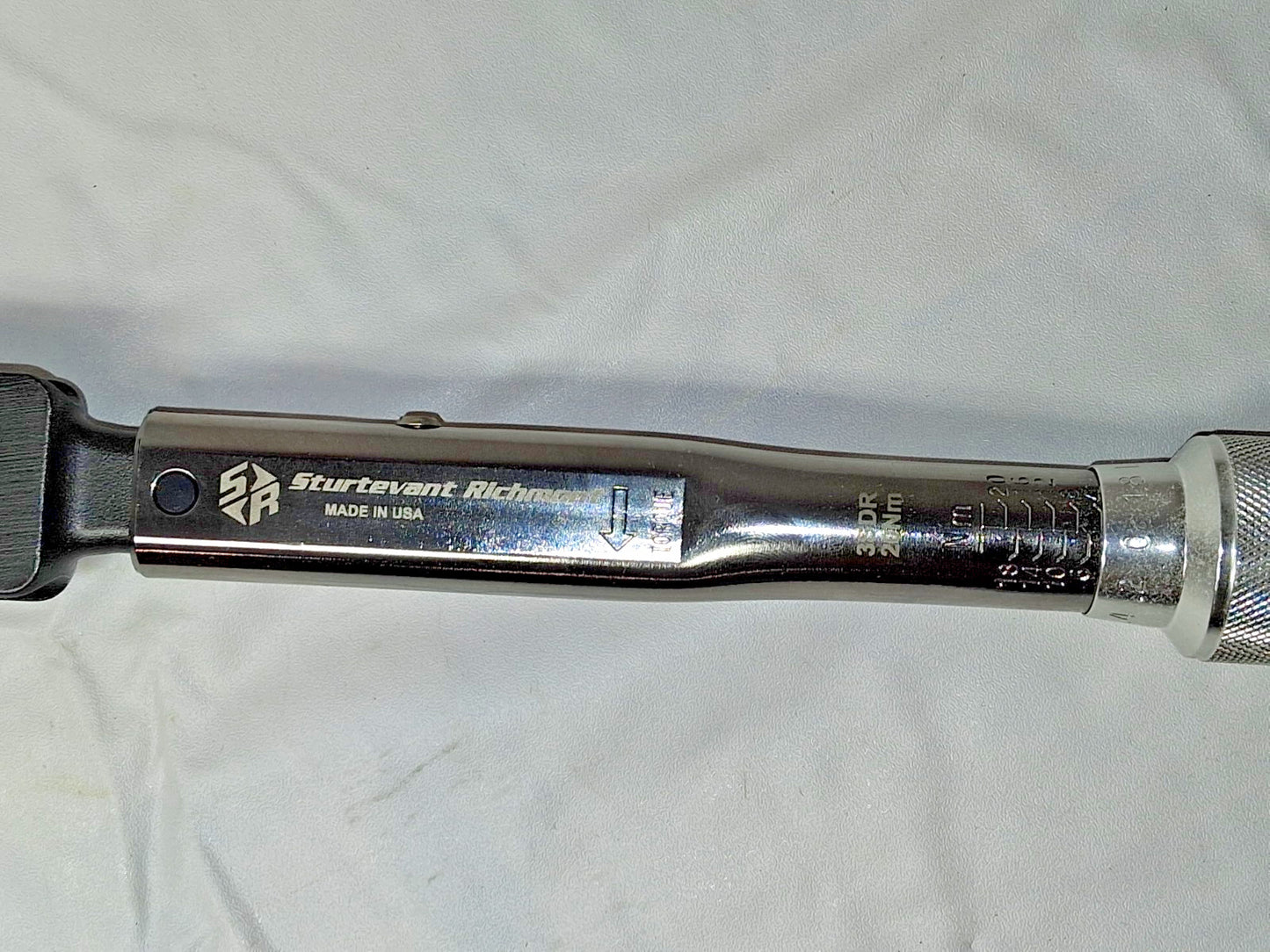 Sturtevant Richmont Micrometer Torque Wrench 3/8 in Drive Newton Meter 869776