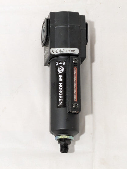 Norgren Compact Compressed Air Filter: 1/4" NPT Port F72G-2AN-AE1