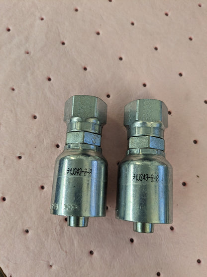 PARKER Hydraulic Hose 2ct Female Seal-Lok Swivel Short Fitting 0.5" ID KP80038