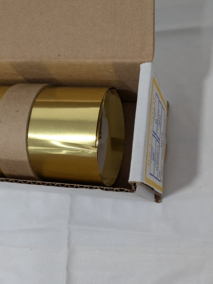 Metal Brass Shim Stock: Roll, 0.0015" Thick, 60" Long, 6" Wide M-BBN60-1X
