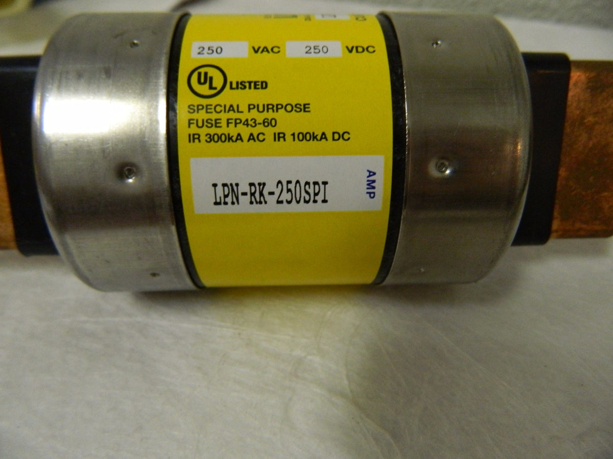 Cooper Bussmann Time Delay General Purpose Fuse 250 VAC/VDC 250A LPN-RK-250SPI