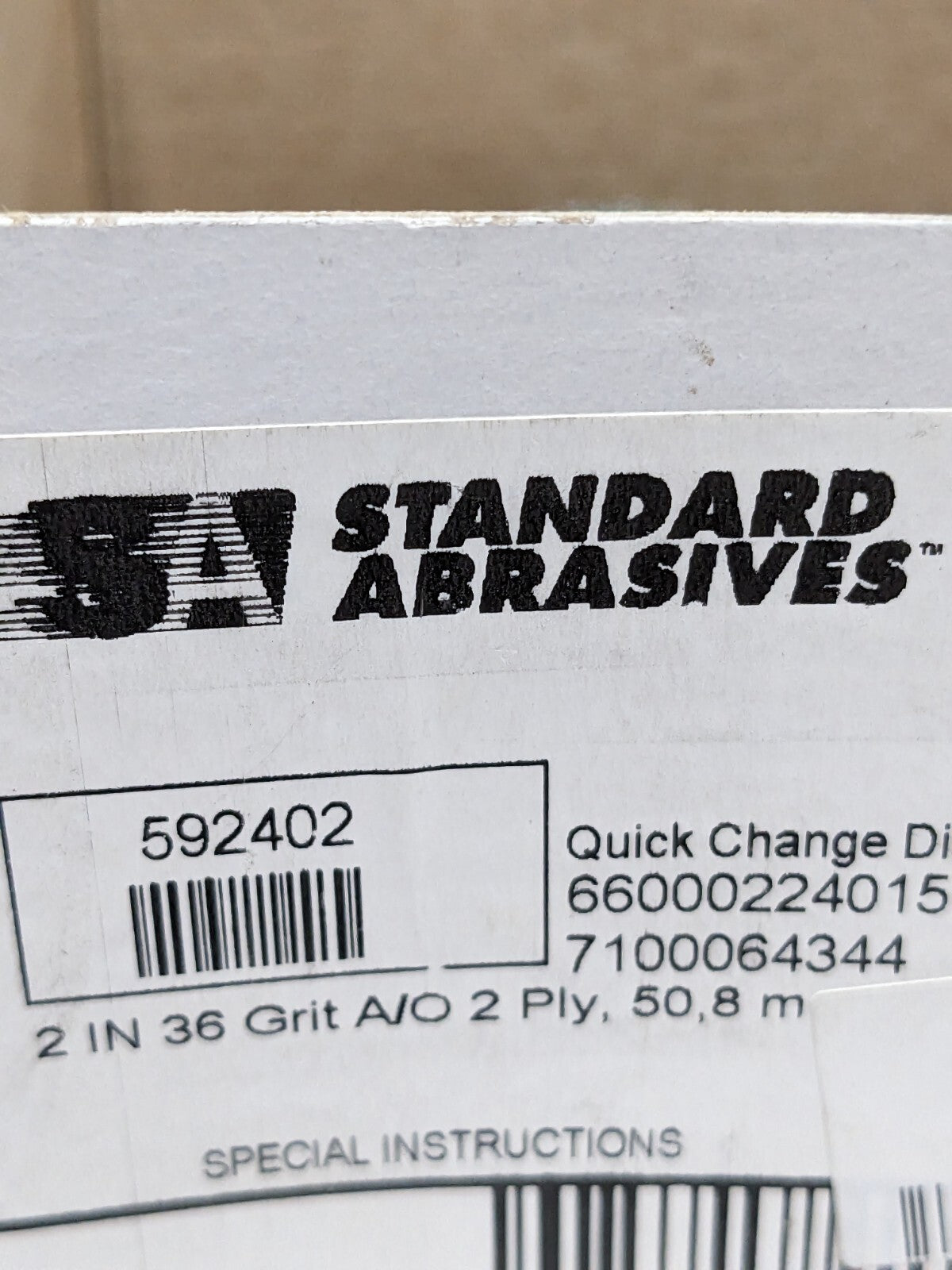 Standard Abrasives Qc Tra/O 2 Ply Di 2" 36G Qty 50 - 7100064344