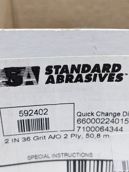 Standard Abrasives Qc Tra/O 2 Ply Di 2" 36G Qty 50 - 7100064344