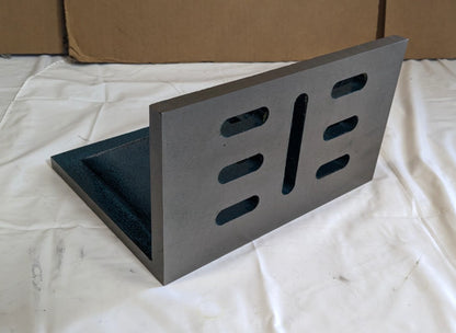 Webbed Angle Plate 10" W x 6" D x 8" H  Partially Machined Cast Iron  418-4545