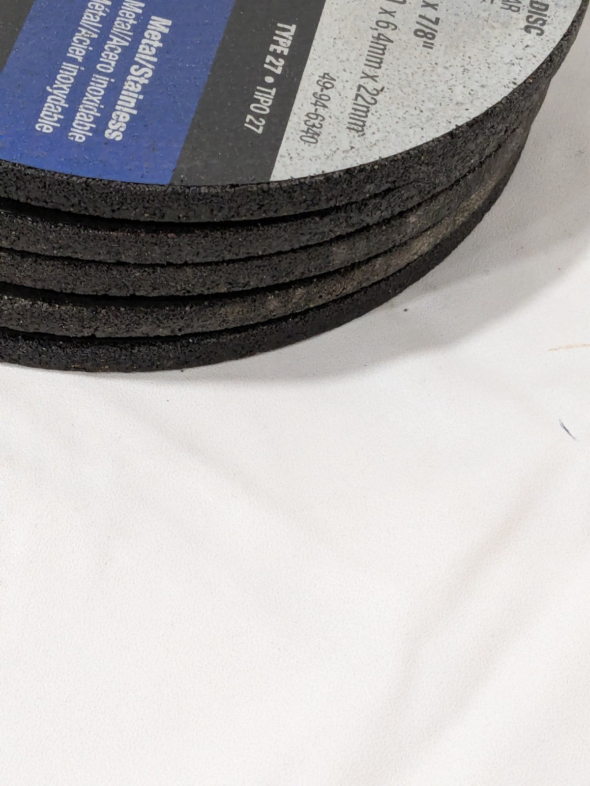 (5) Milwaukee Depressed-Center Wheel: 6" Dia, 1/4" Thick, 7/8" Hole 49-94-6340