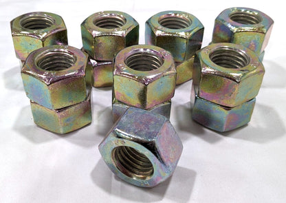 Heavy Hex Nut 7/8-9  A194 2H Steel  Yellow Zinc Finish *Box of 15 Nuts*  7204744